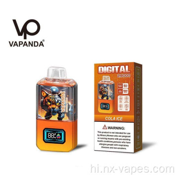 Vapanda डिजिटल 28000 पफ डिस्पोजेबल वेप